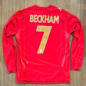 England Beckham Men's soccer jersey vintage umbro